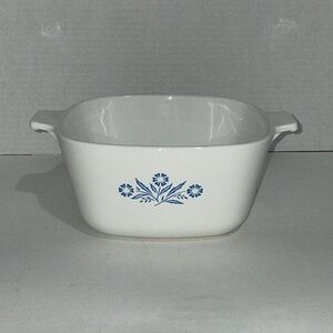 Corning Ware Baking Dish Blue Cornflower P 1 3/4 - B 56 OZ Vintage Bakeware